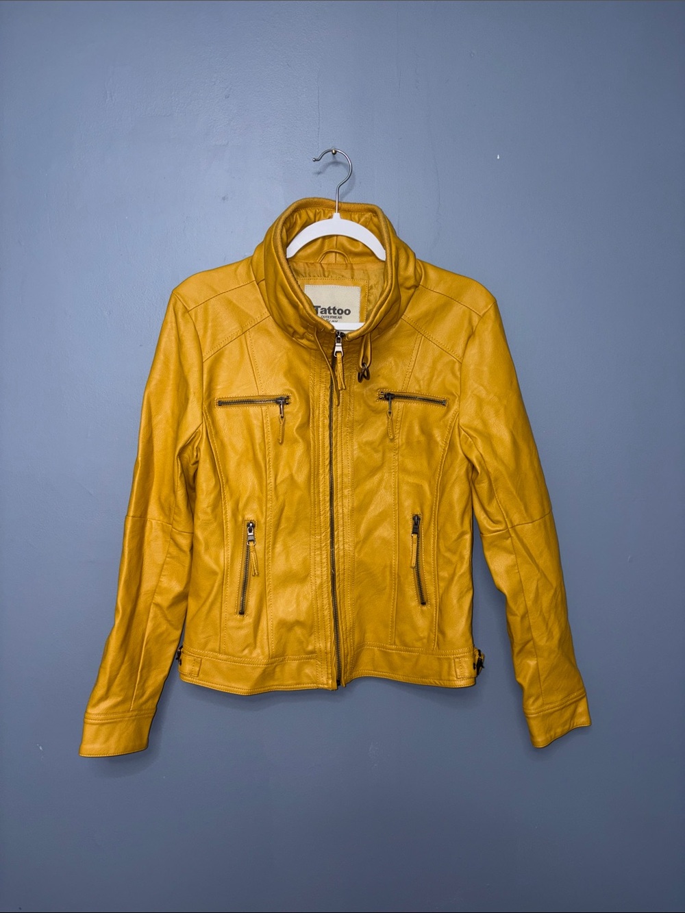Tattoo • Mustard Pleather Jacket